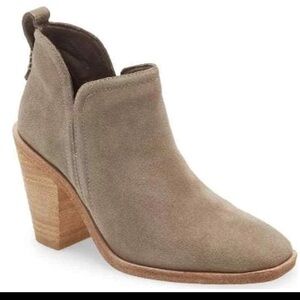 Jeffrey Campbell Rosalee Ankle Bootie- Beige Suede